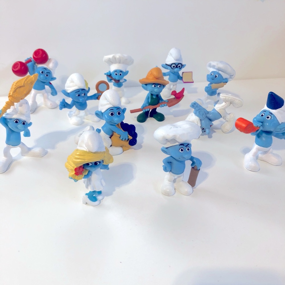Smurf Figurine Set of 12